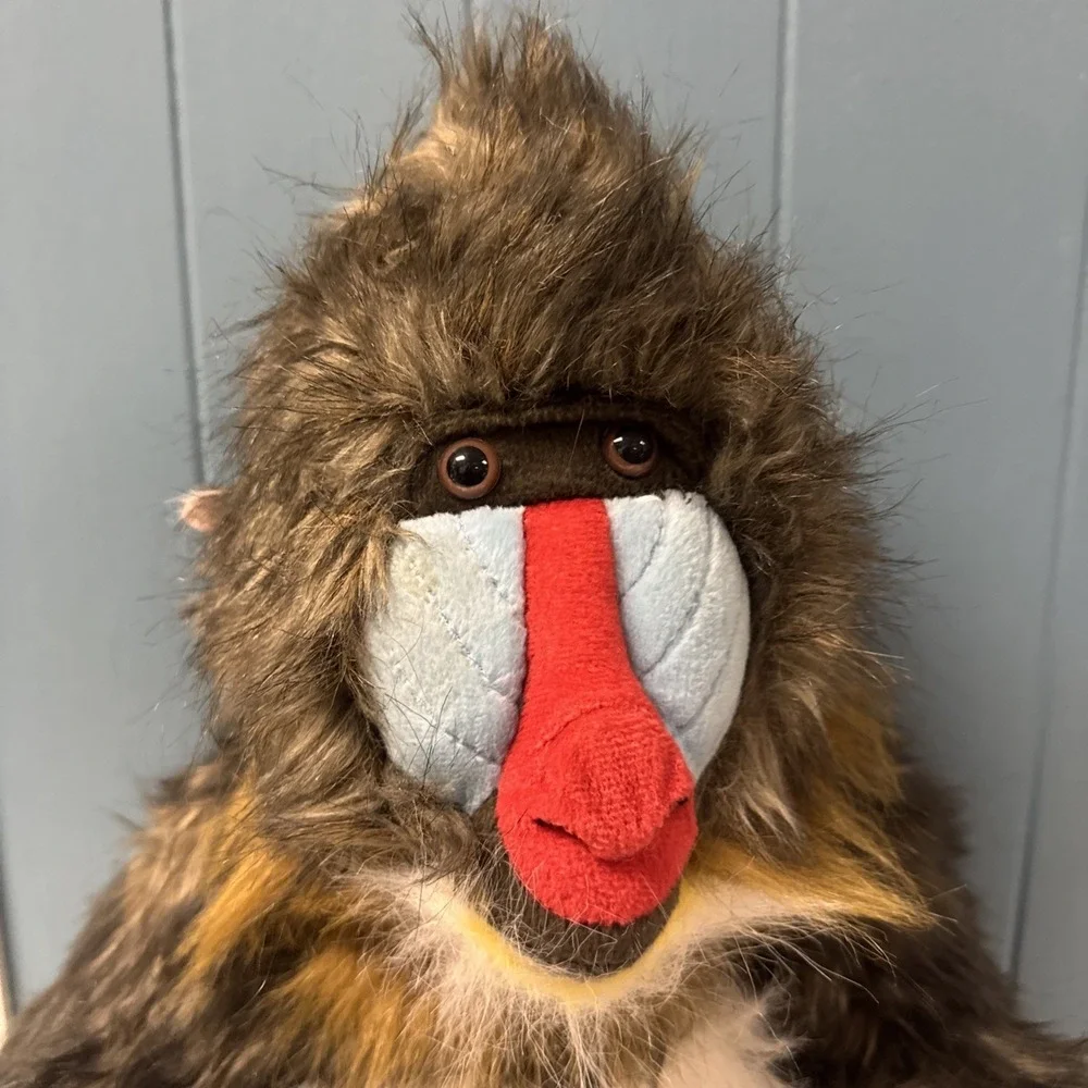 2006 K&M Plush Monkey Mandrill  Sitting 15